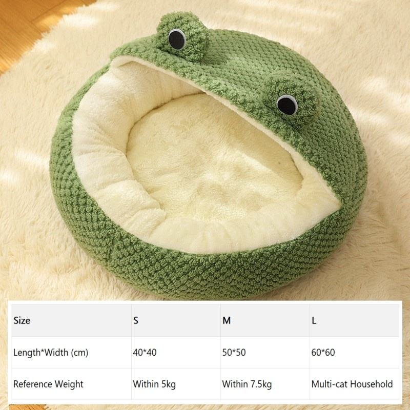 sku 02 green frog semi enclosed nest