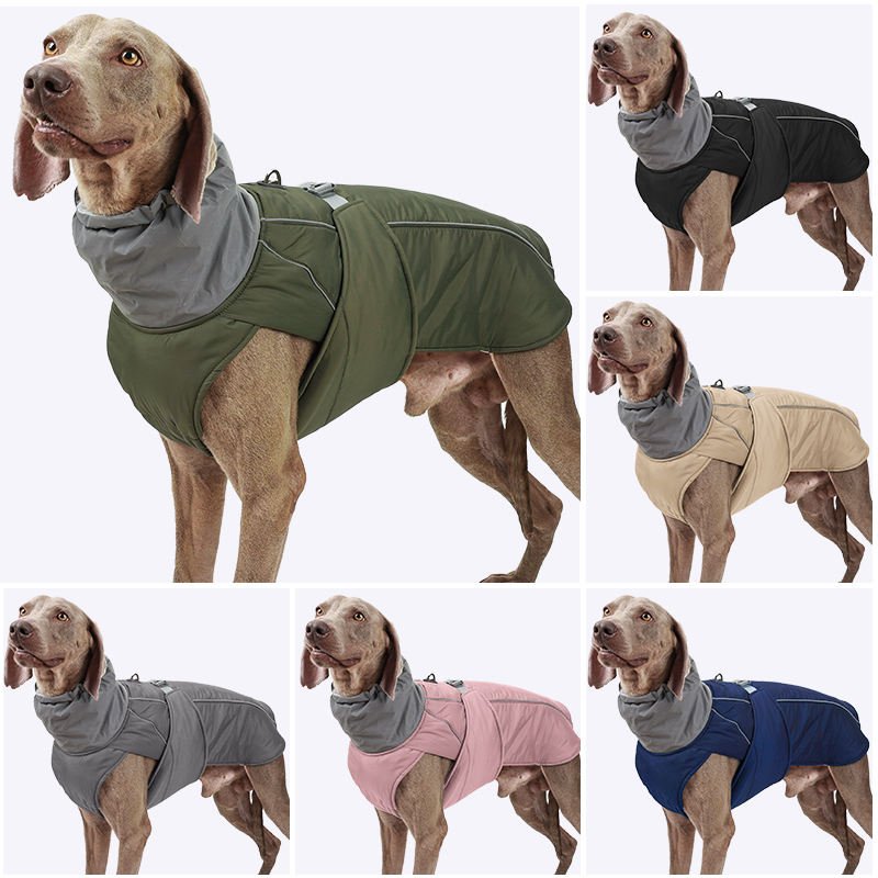 Light Luxury Dog Winter Jacket – Fleece-Lined Waterproof Pet Coat with Hood for Small Dogs dog winter clothes for outdoor (11)