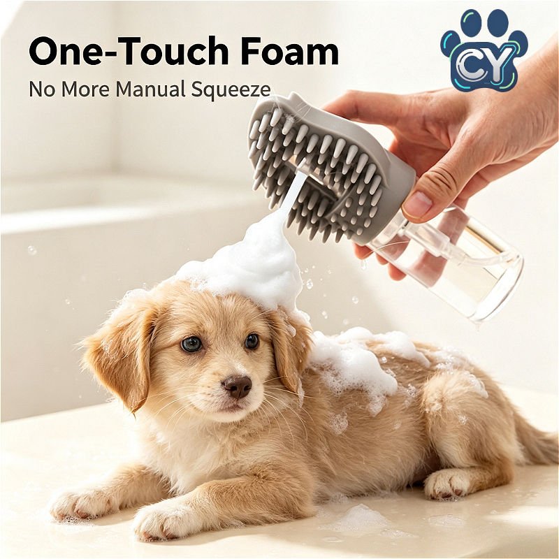 grooming brush with soap dispenser (3)