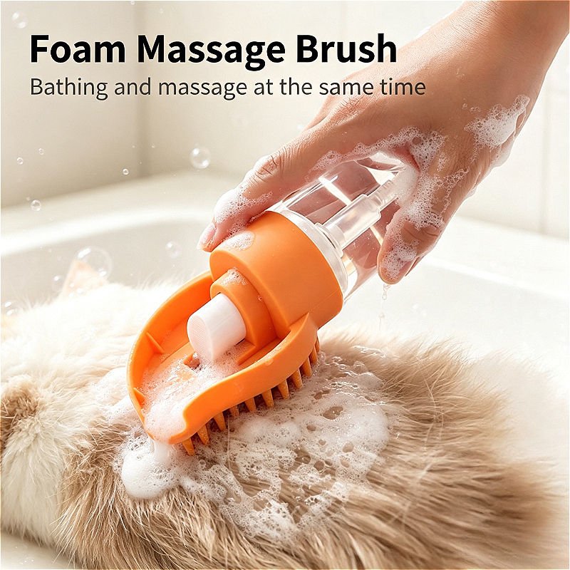 grooming brush with soap dispenser (4)