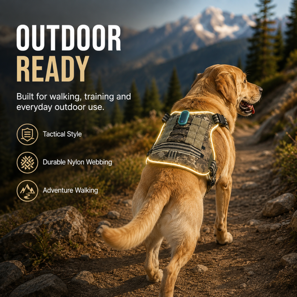 led reflective dog harness (1)