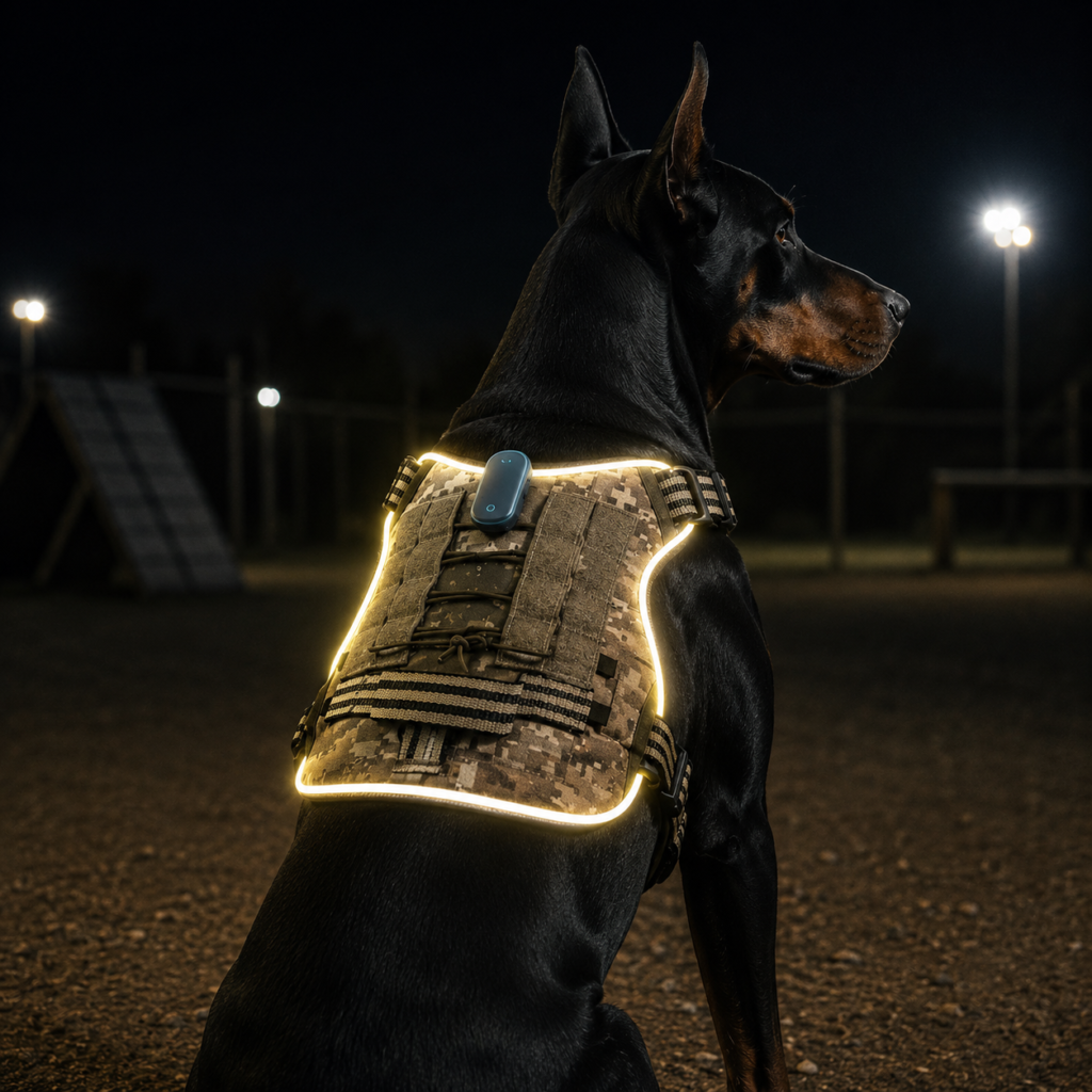 led reflective dog harness (2)