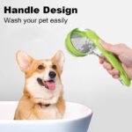 Dog bath brush with water spray