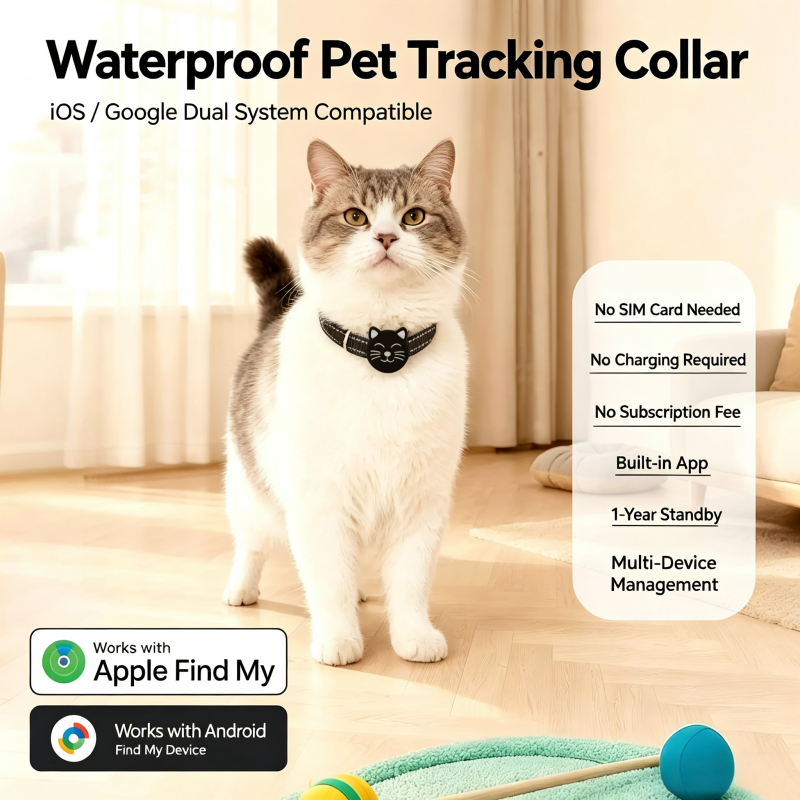 lightweight pet tracker collar