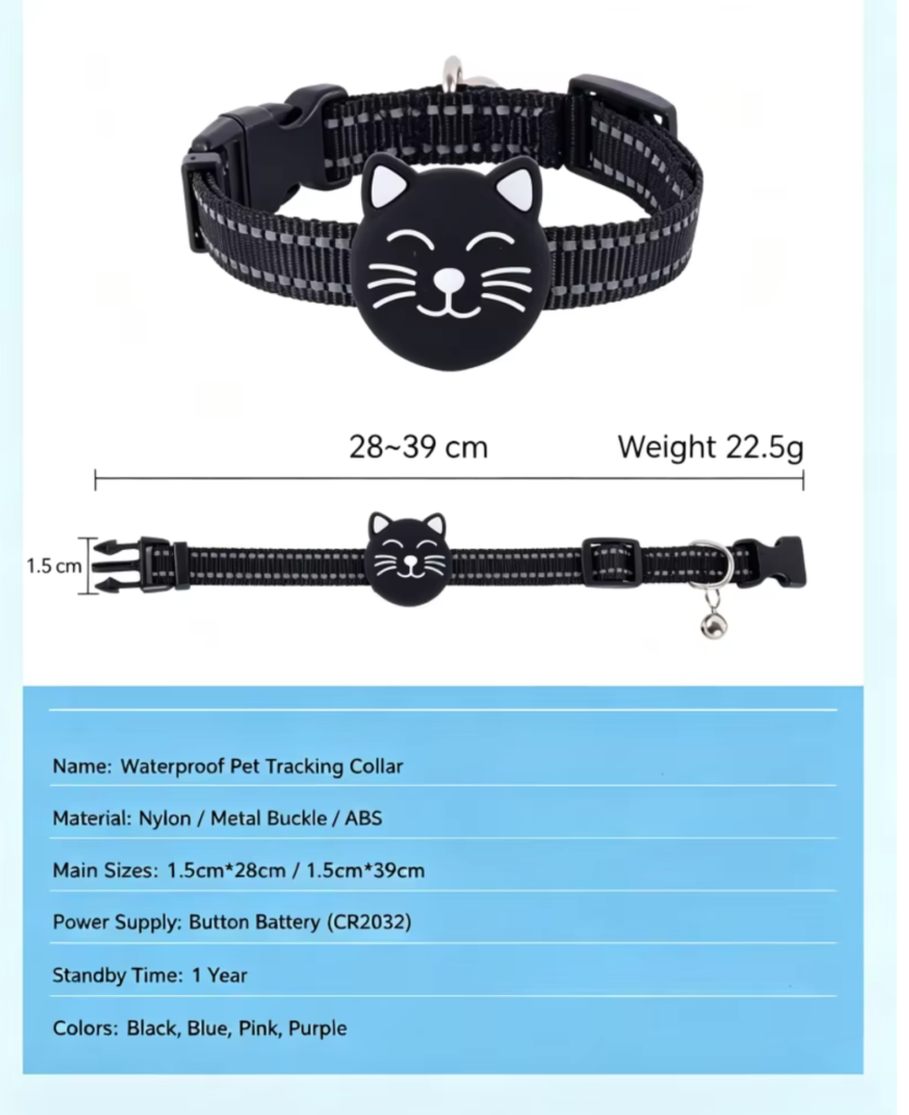 adjustable smart collar for cats and dogs