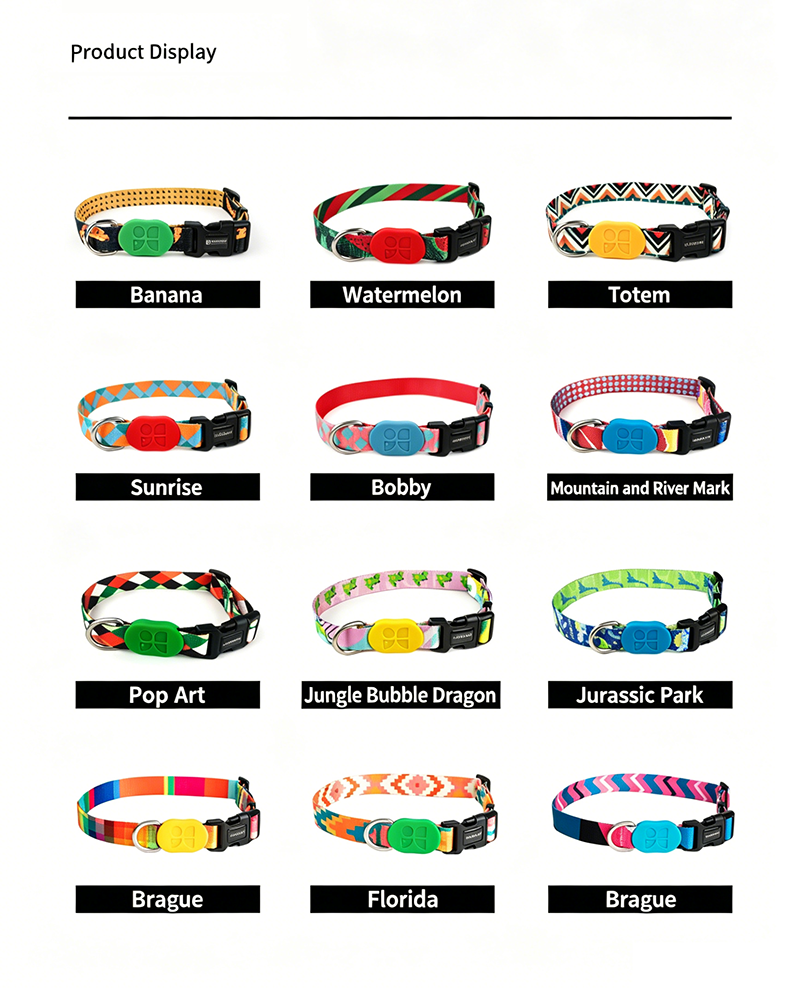 wholesale adjustable nylon dog collar